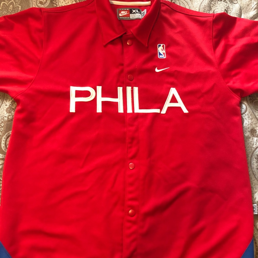 Nike Philadelphia 76ers warm up jersey